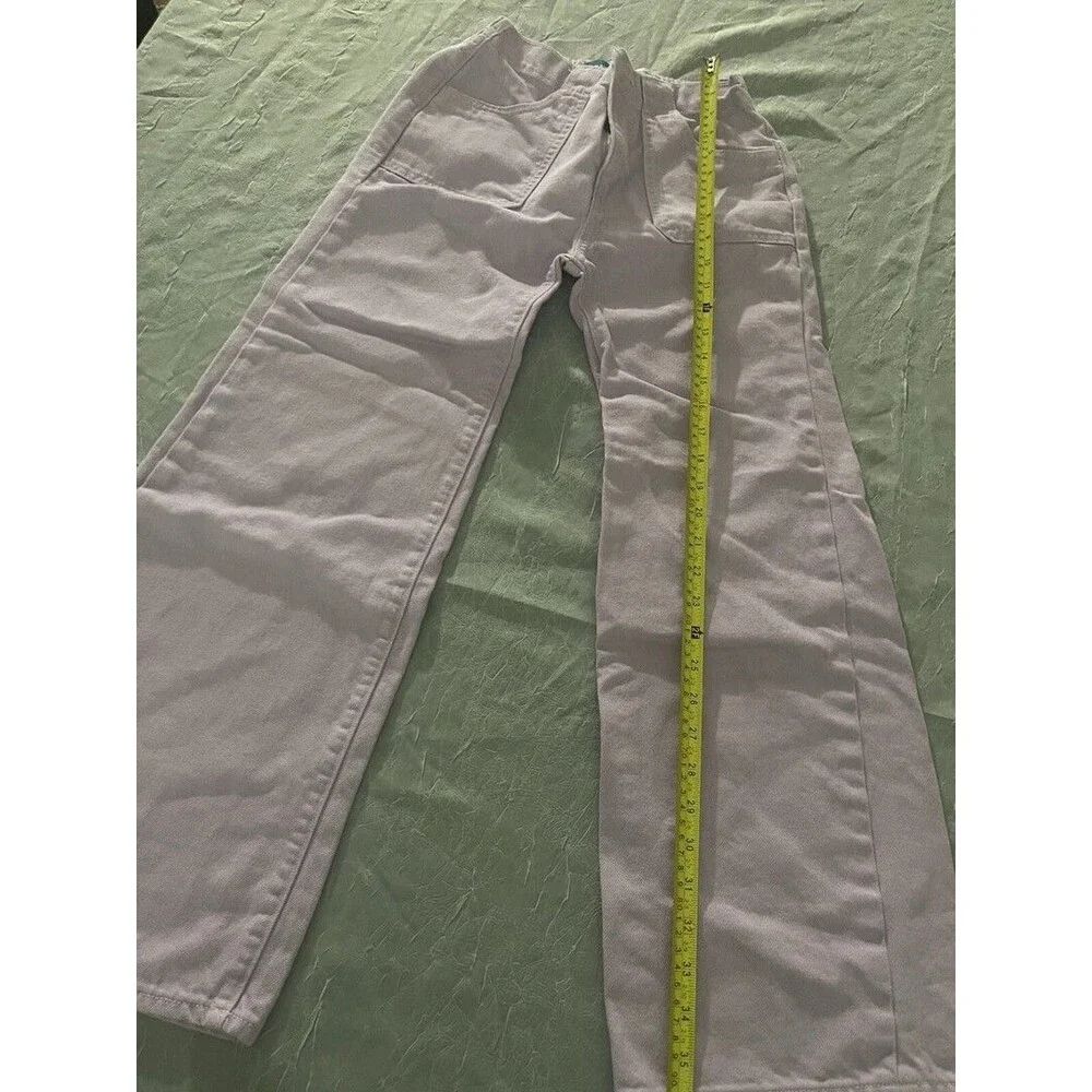 Old Navy Girls Utility Patch Baggy Wide Leg Pants-XL/12 Powder Blue
